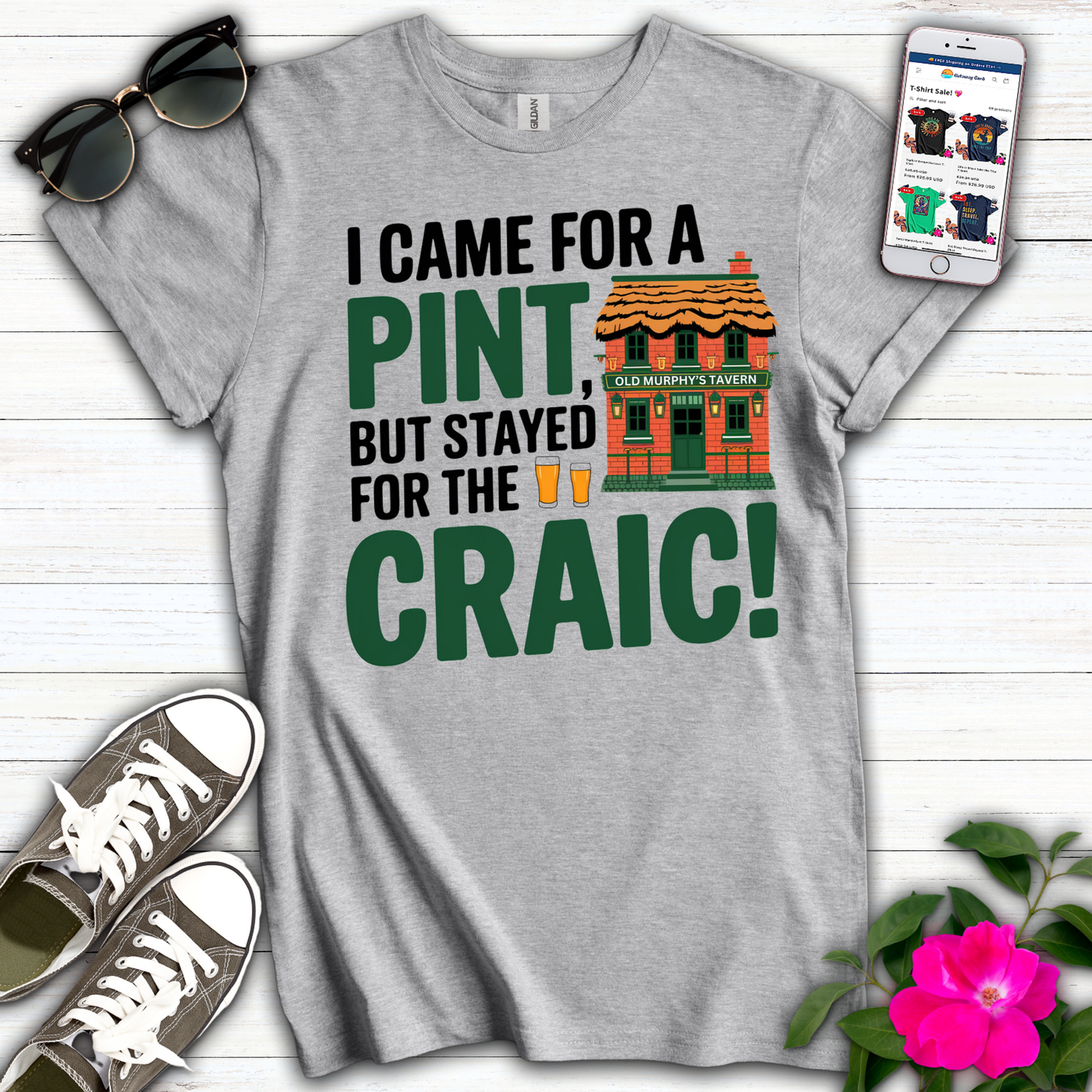 Came for Pint Craic T-Shirt