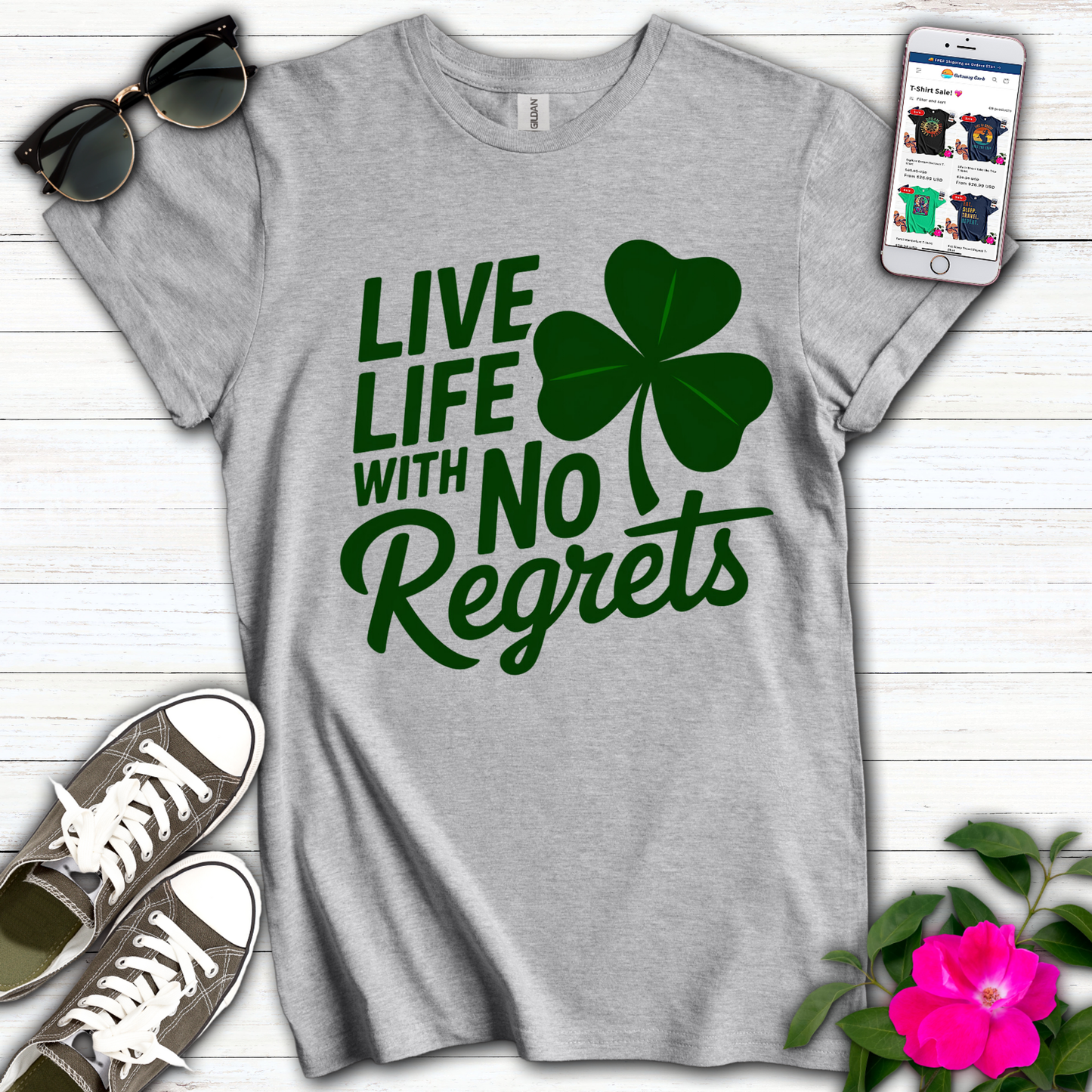 Live Life No Regrets T-Shirt