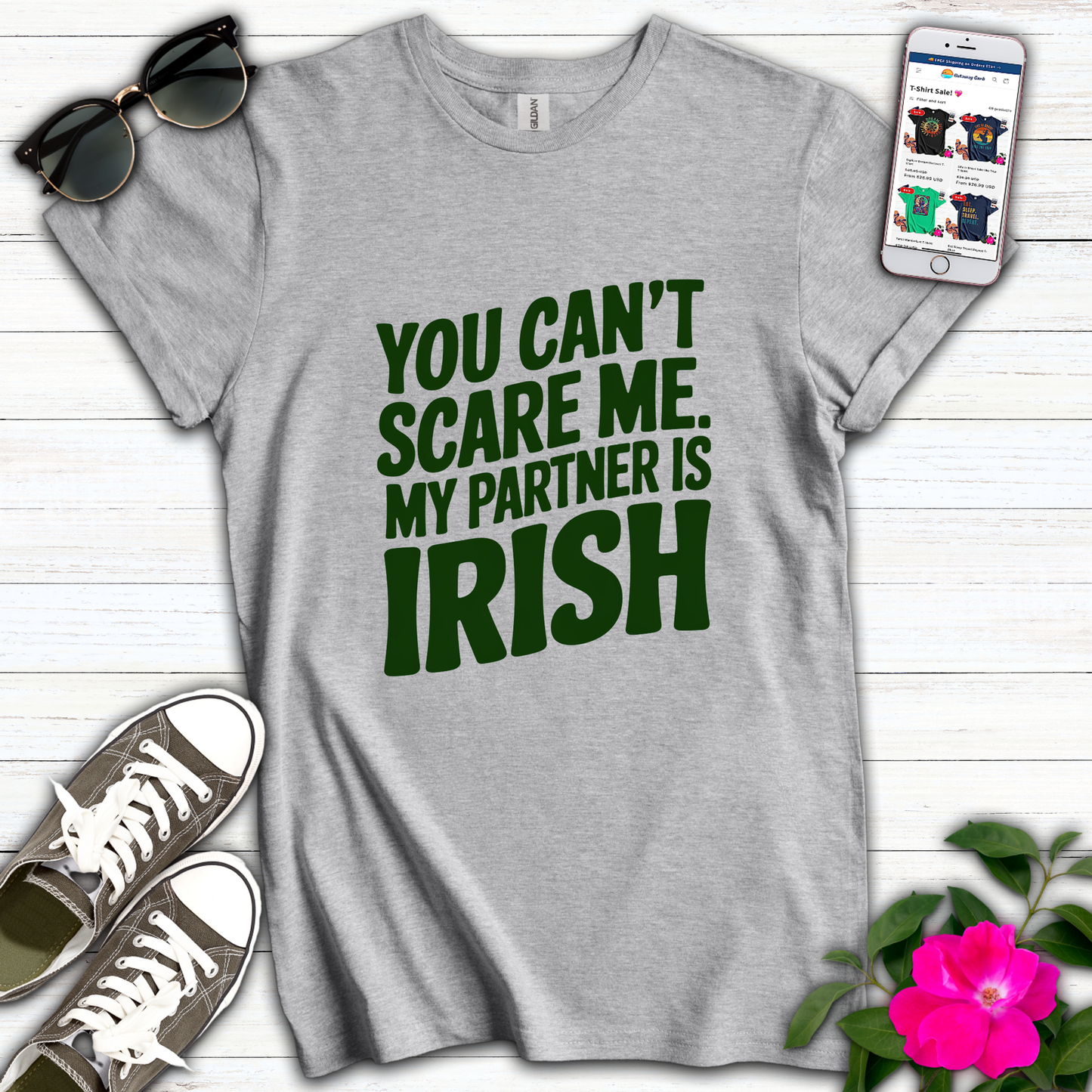 Can't Scare Partner Irish T-Shirt