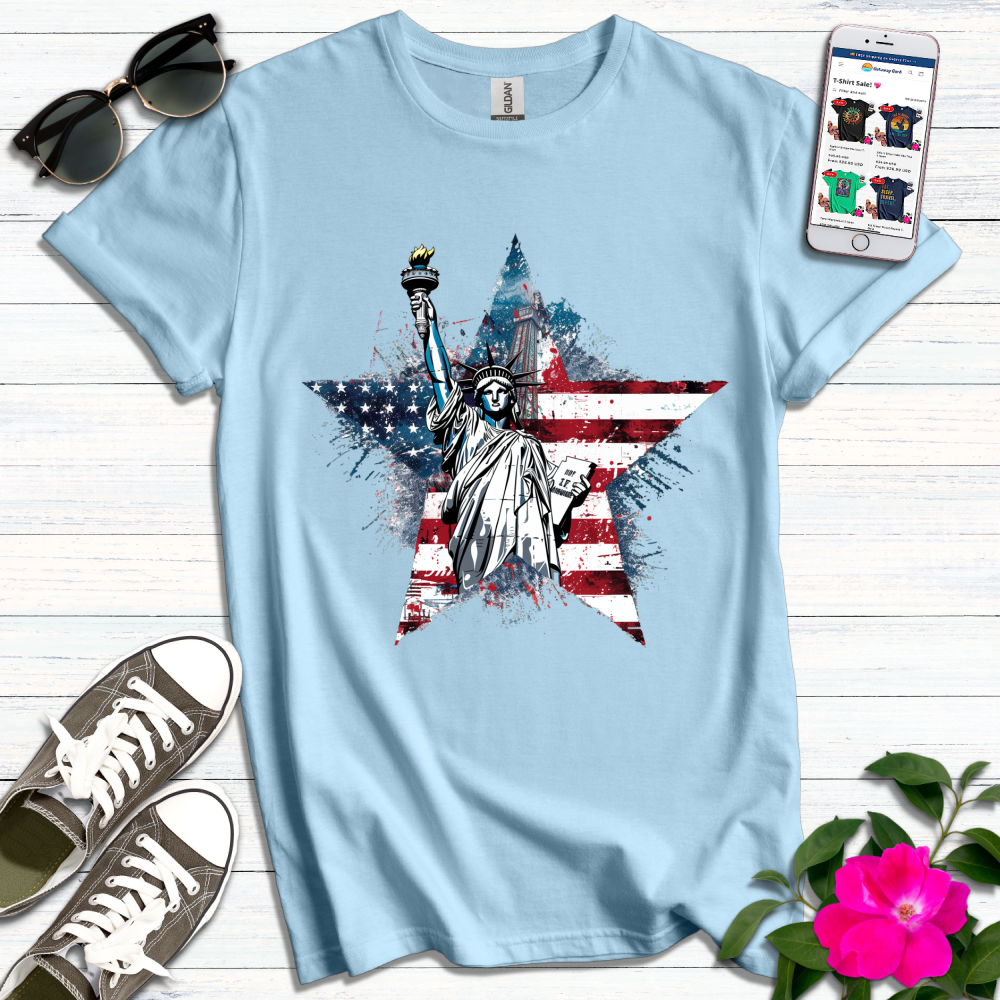 Statue of Liberty Star T-Shirt