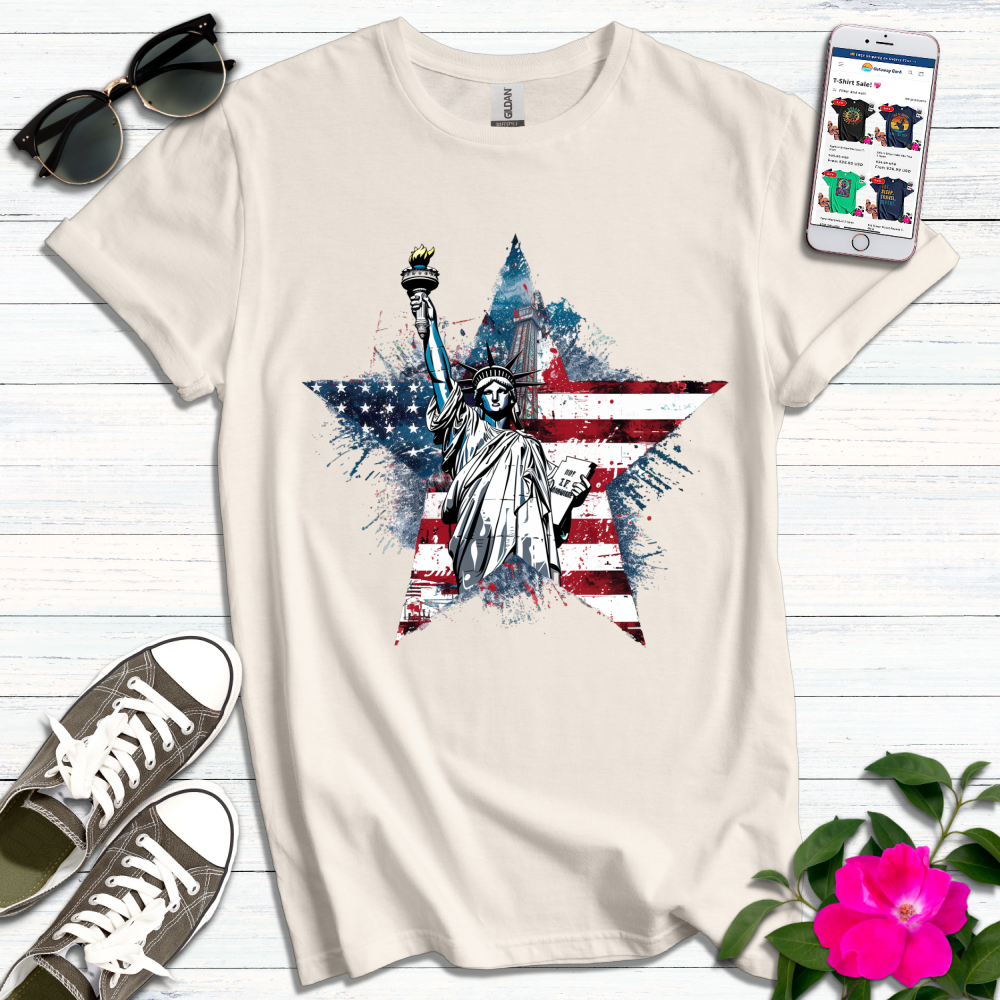 Statue of Liberty Star T-Shirt