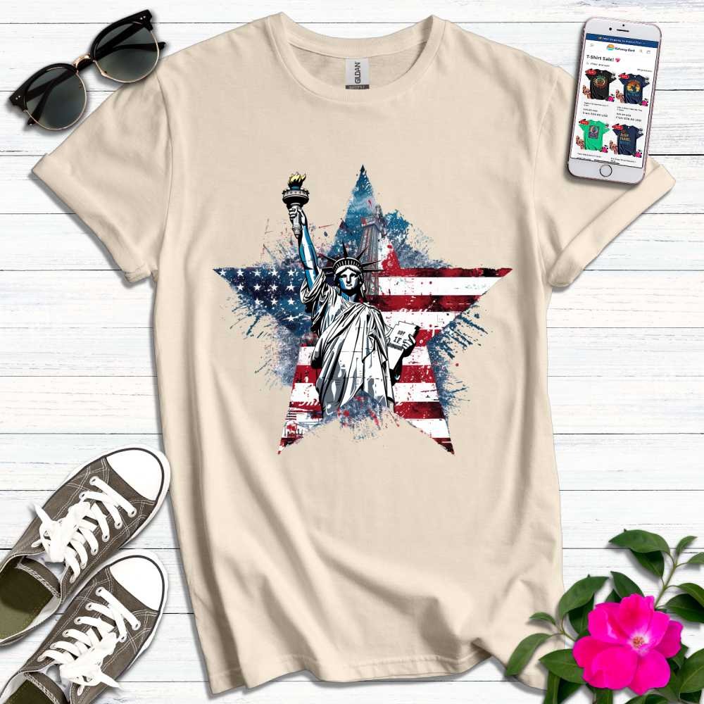 Statue of Liberty Star T-Shirt