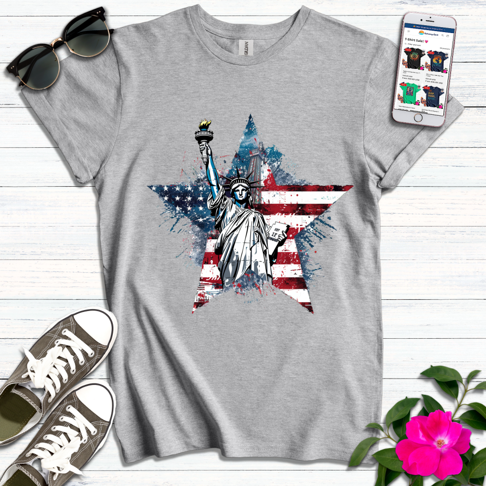 Statue of Liberty Star T-Shirt