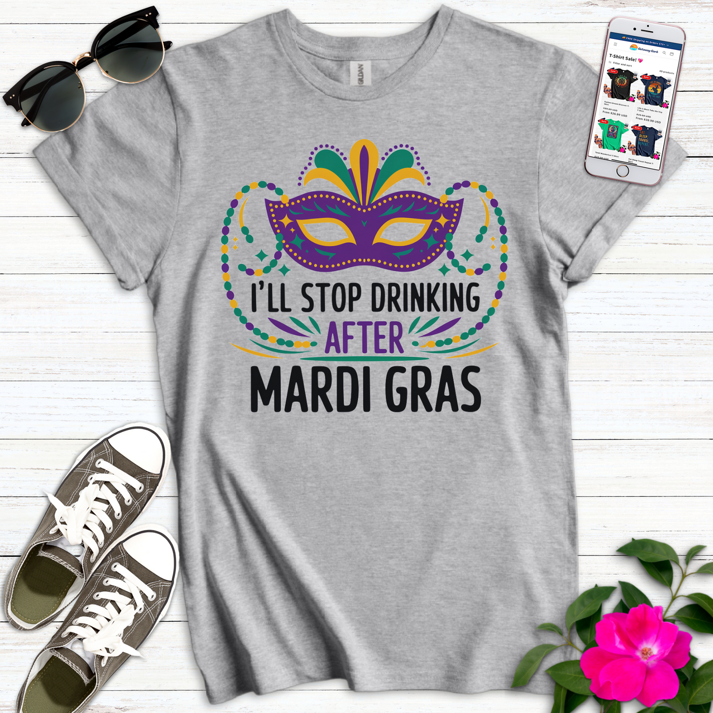 Stop Drinking After Mardi T-Shirt