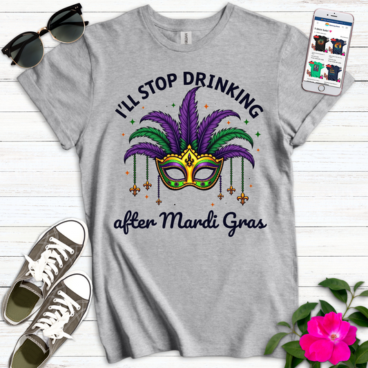 Stop Drinking Mask Fleur T-Shirt