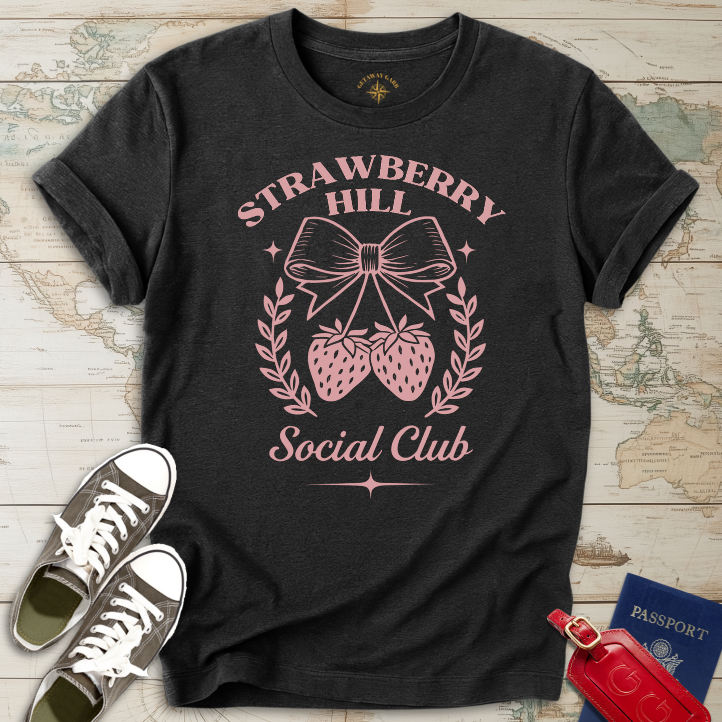 Pink Strawberry Hill Club T-Shirt