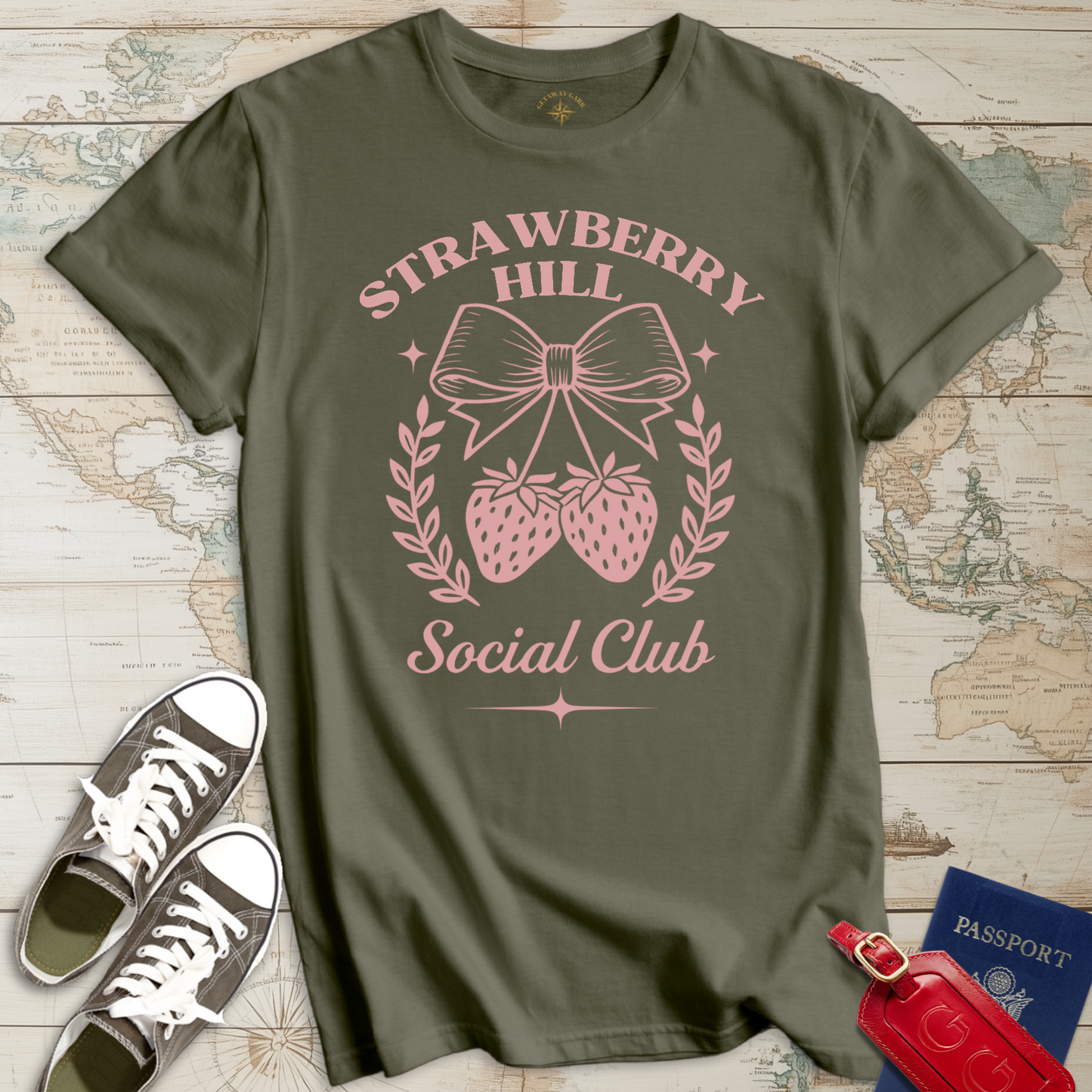 Pink Strawberry Hill Club T-Shirt