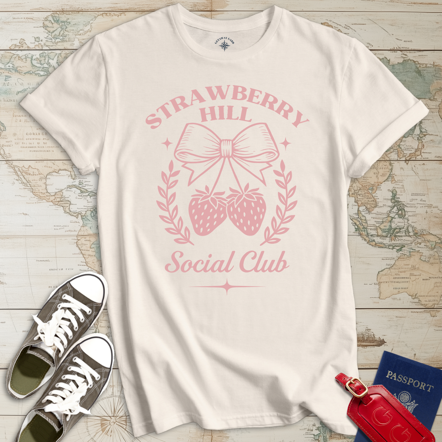 Pink Strawberry Hill Club T-Shirt