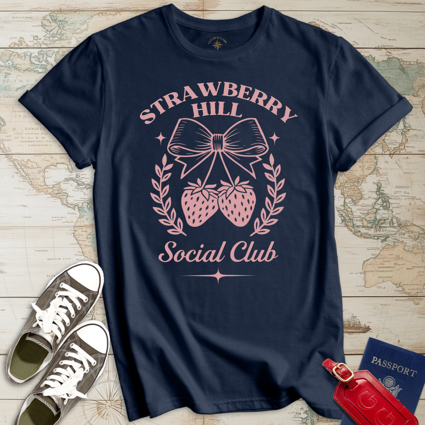 Pink Strawberry Hill Club T-Shirt