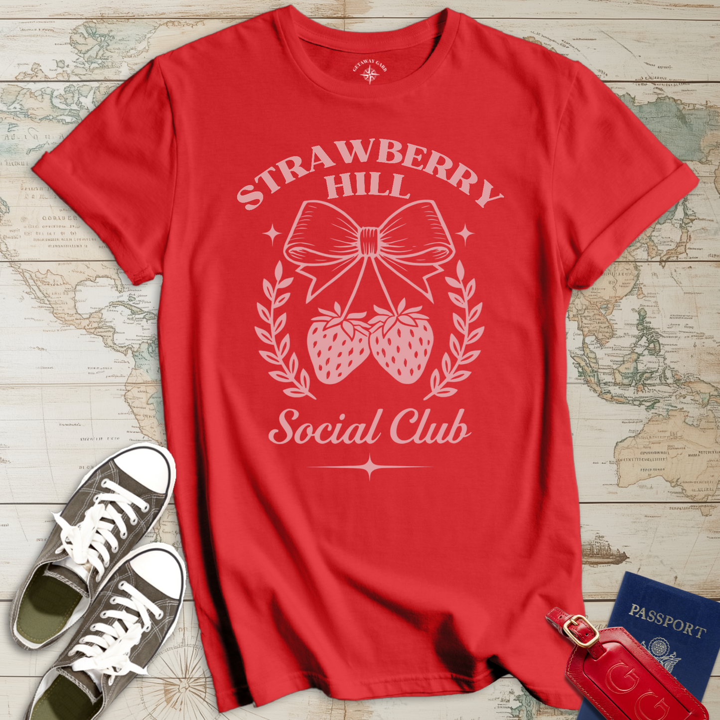Pink Strawberry Hill Club T-Shirt