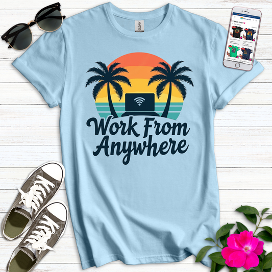Work from Anywhere Tropical T-Shirt