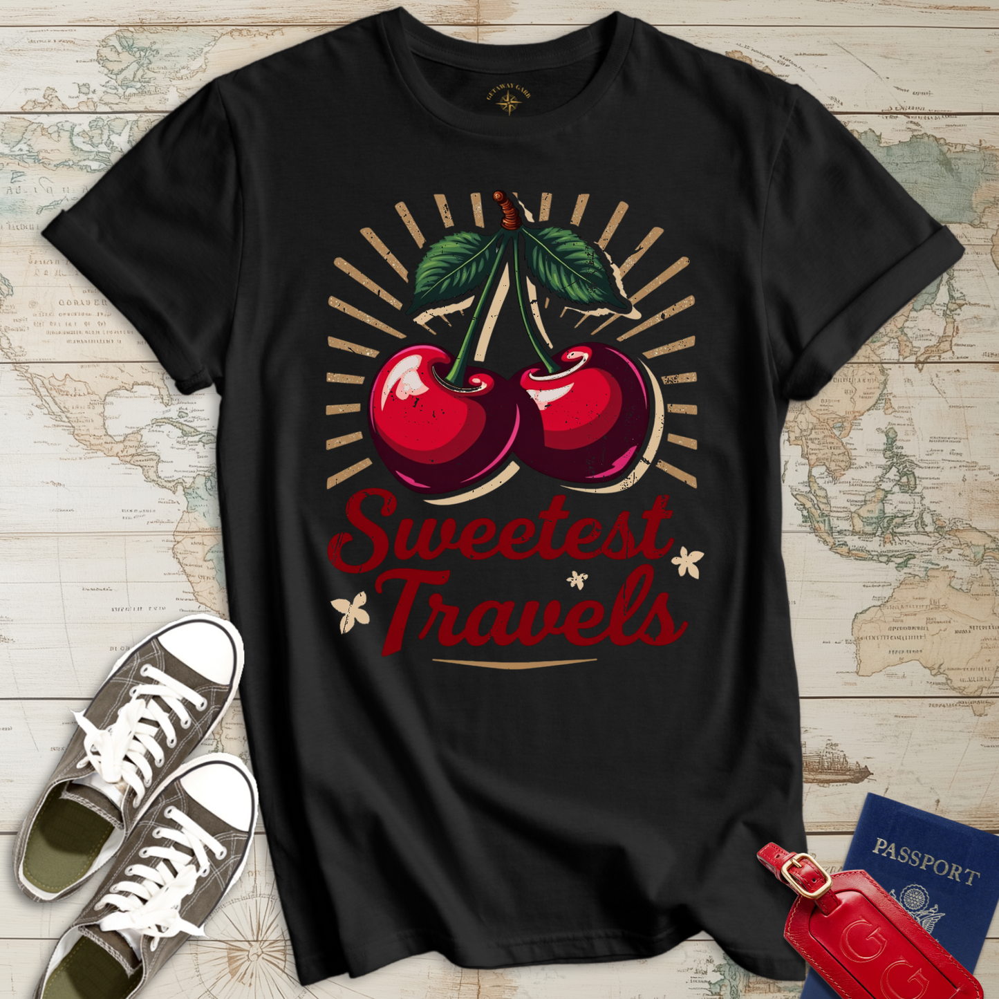 Sweetest Travels Retro Cherry T-Shirt