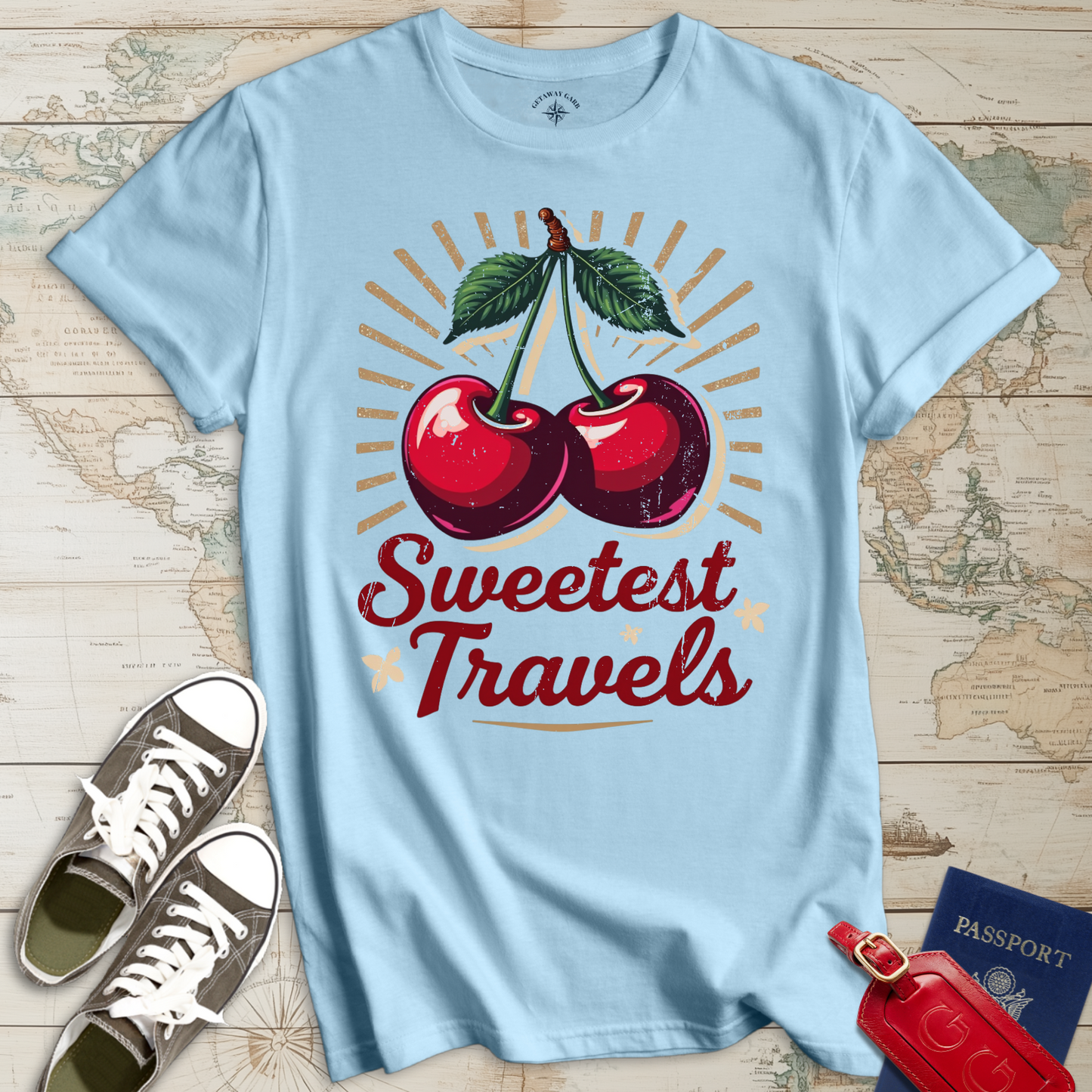 Sweetest Travels Retro Cherry T-Shirt