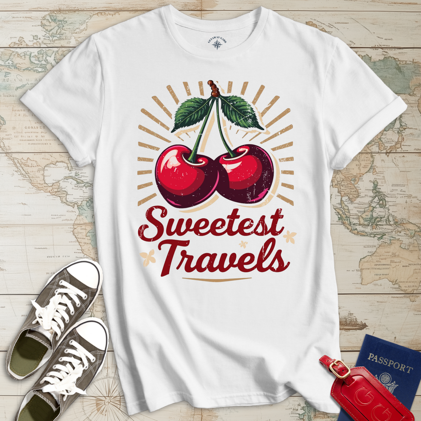 Sweetest Travels Retro Cherry T-Shirt