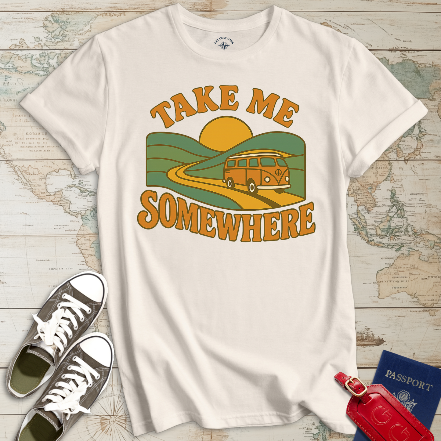 Take Me Somewhere Retro T-Shirt