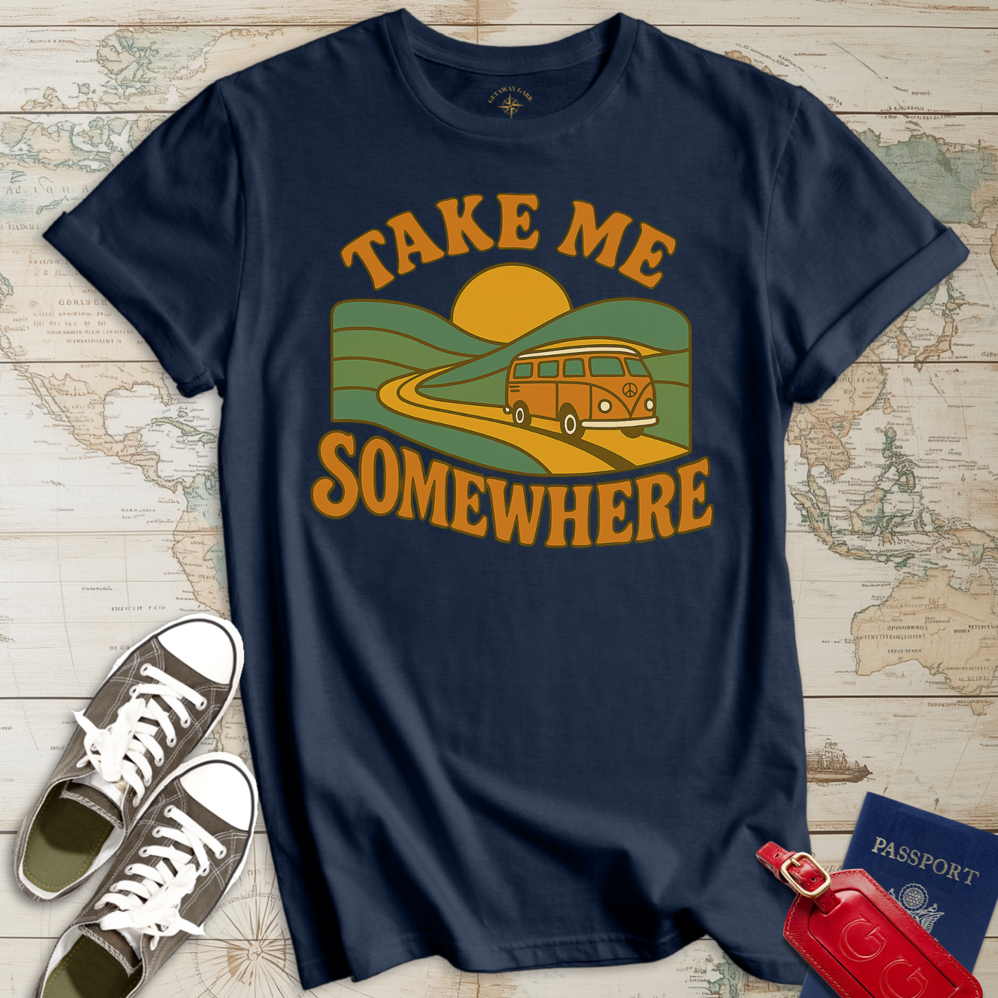 Take Me Somewhere Retro T-Shirt
