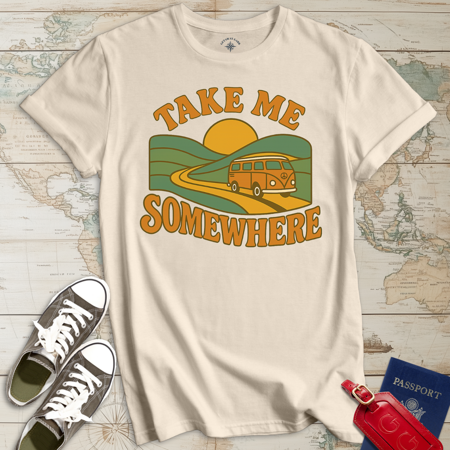 Take Me Somewhere Retro T-Shirt