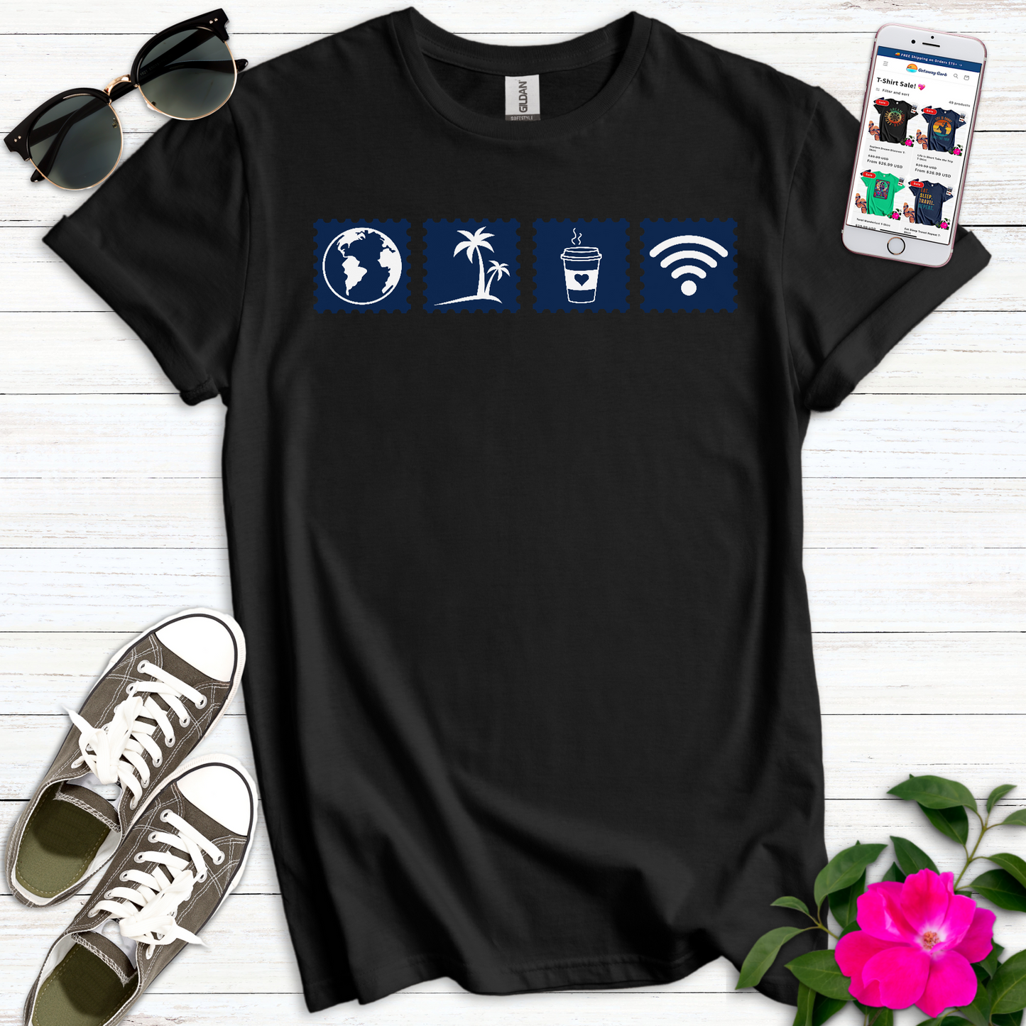 Tech Nomad Icons T-Shirt