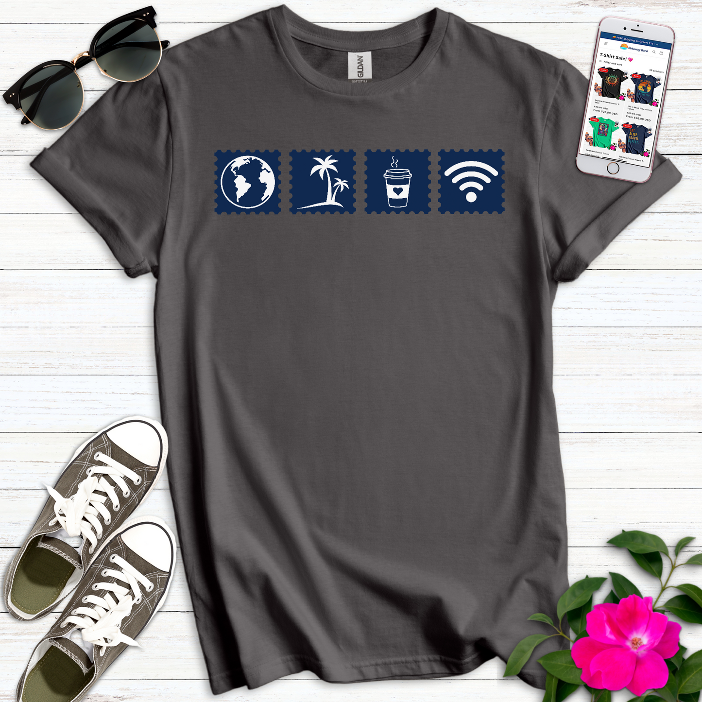 Tech Nomad Icons T-Shirt