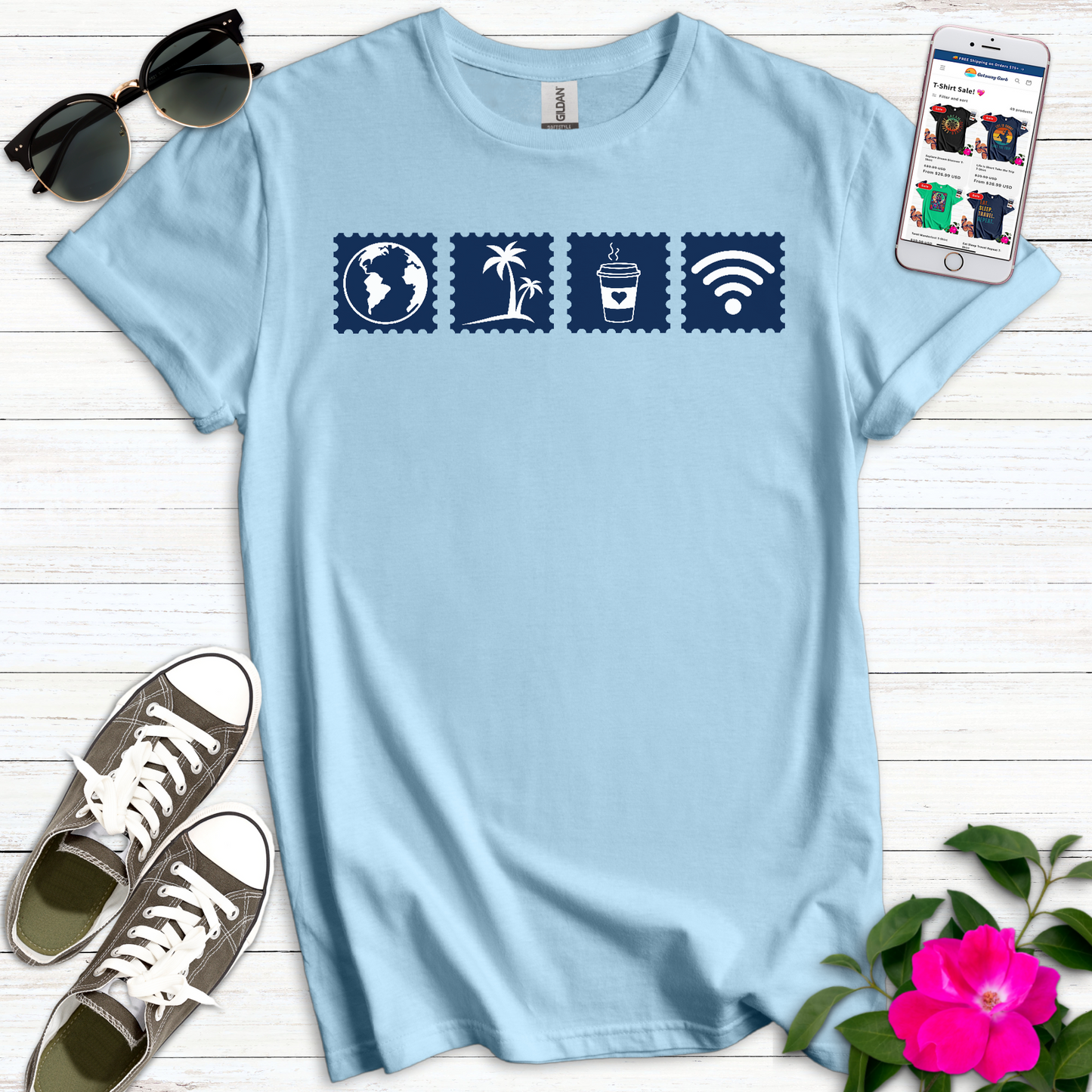Tech Nomad Icons T-Shirt