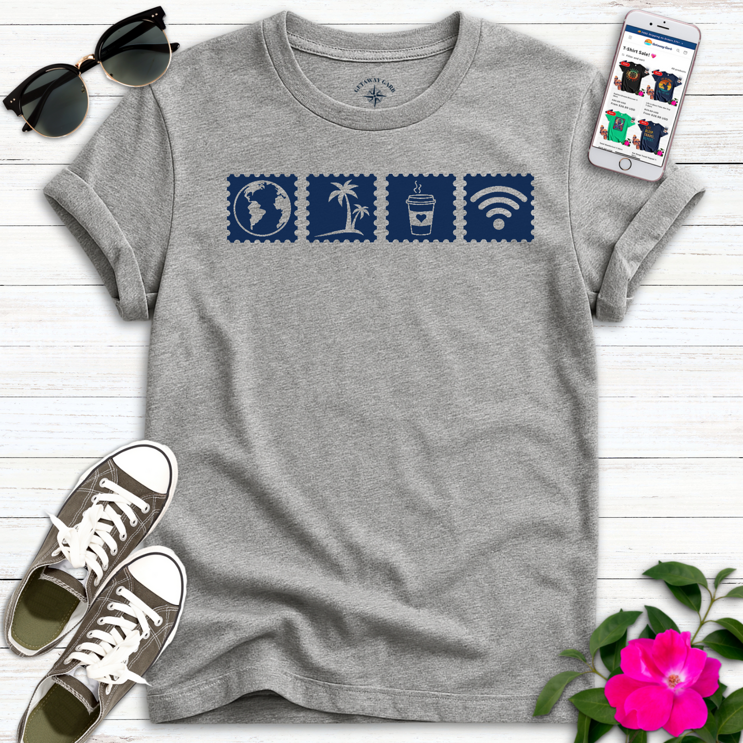 Tech Nomad Icons T-Shirt