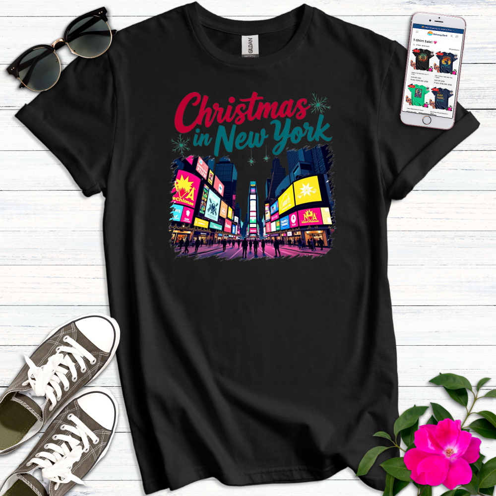 Christmas Times Square NYC T-Shirt