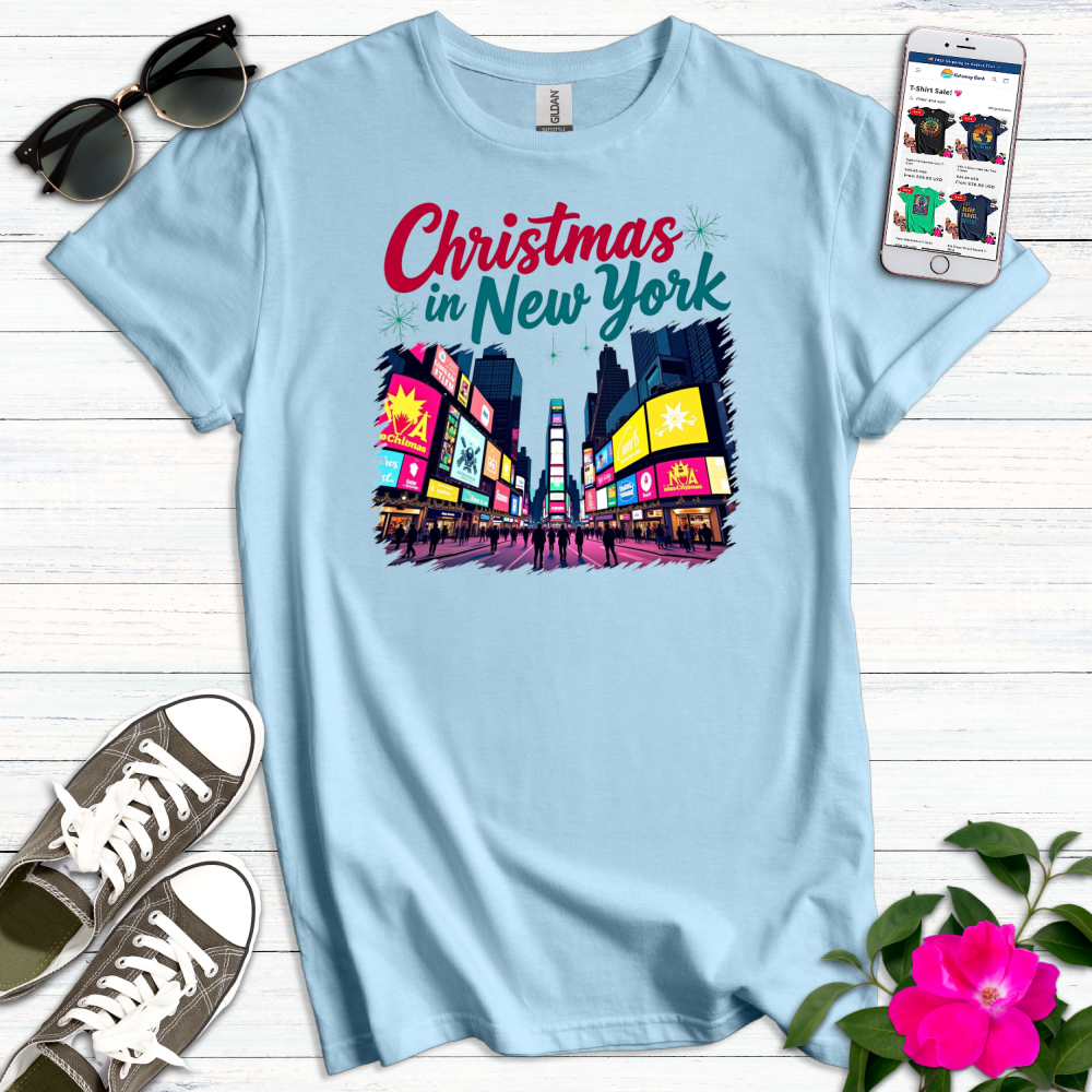 Christmas Times Square NYC T-Shirt