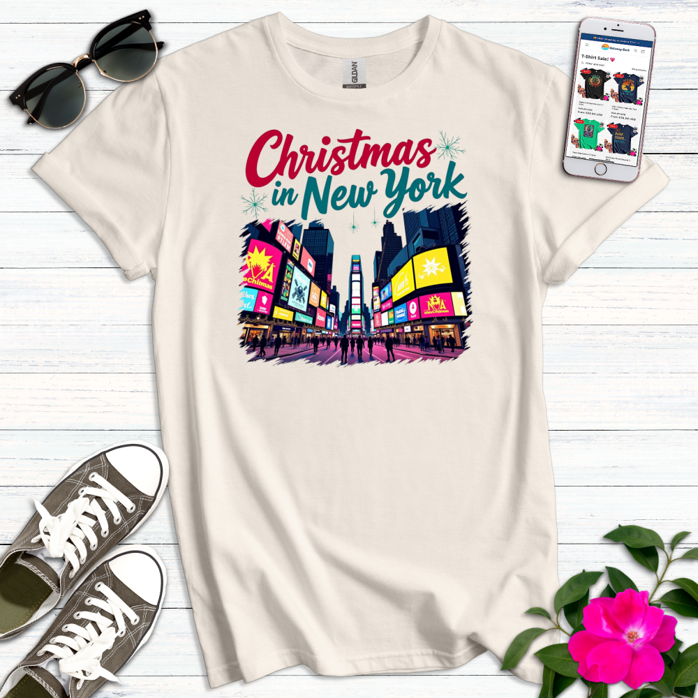 Christmas Times Square NYC T-Shirt