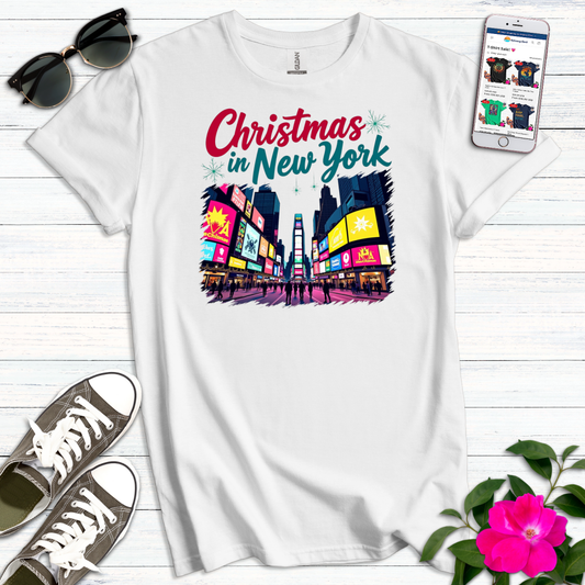 Christmas Times Square NYC T-Shirt