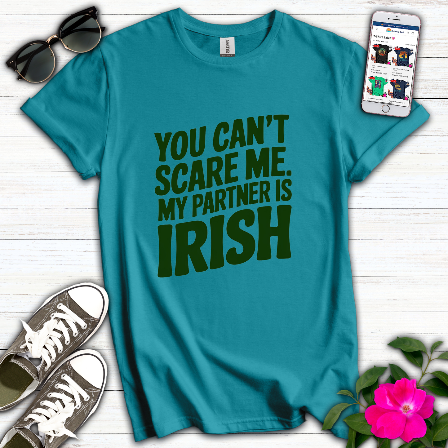 Can't Scare Partner Irish T-Shirt