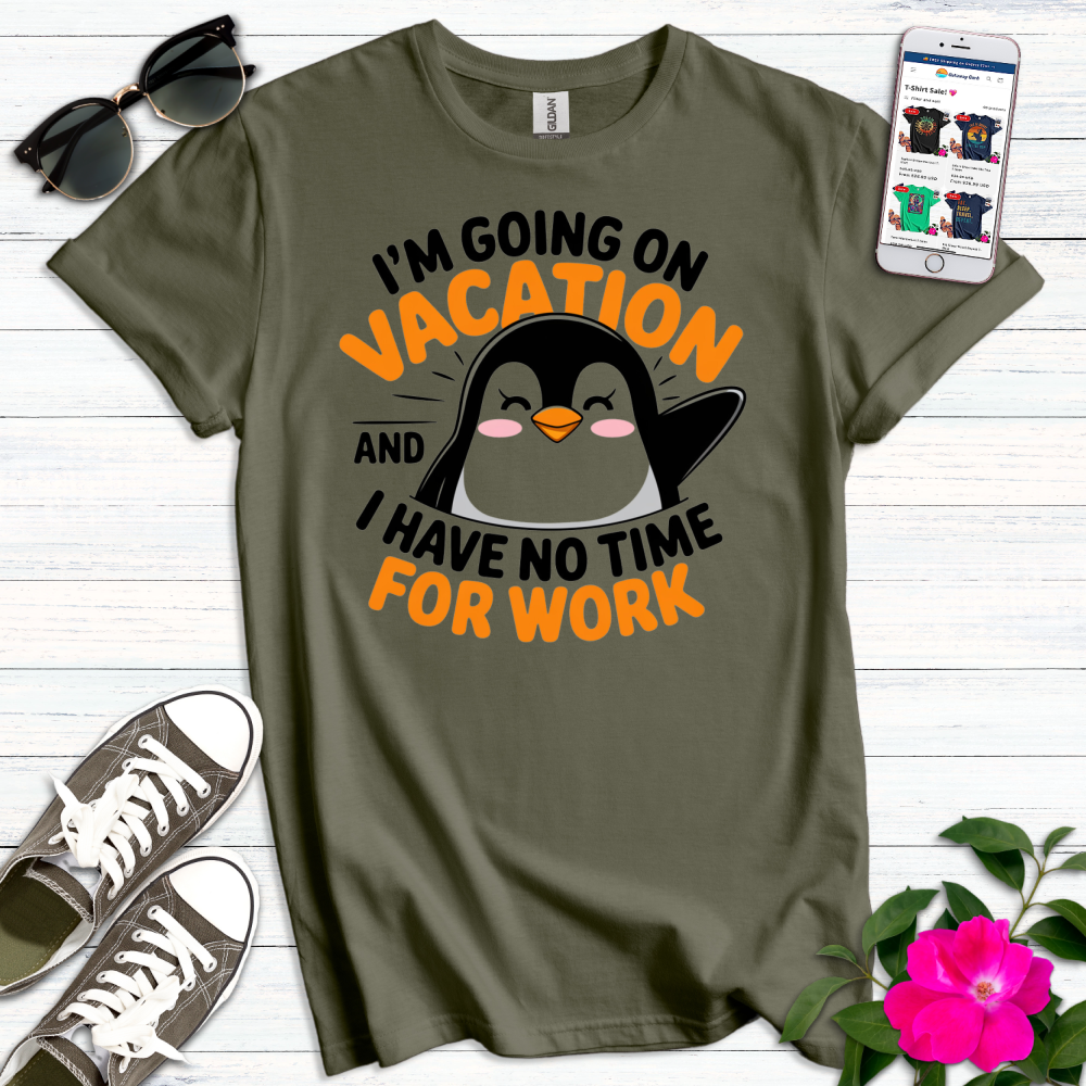 Cute Penguin Vacation T-Shirt