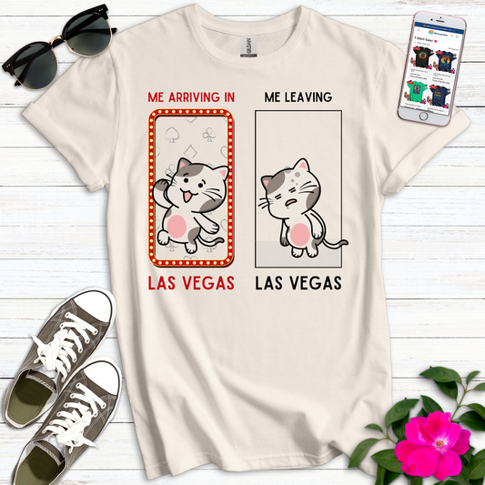 Funny Cat Leaving Vegas T-Shirt