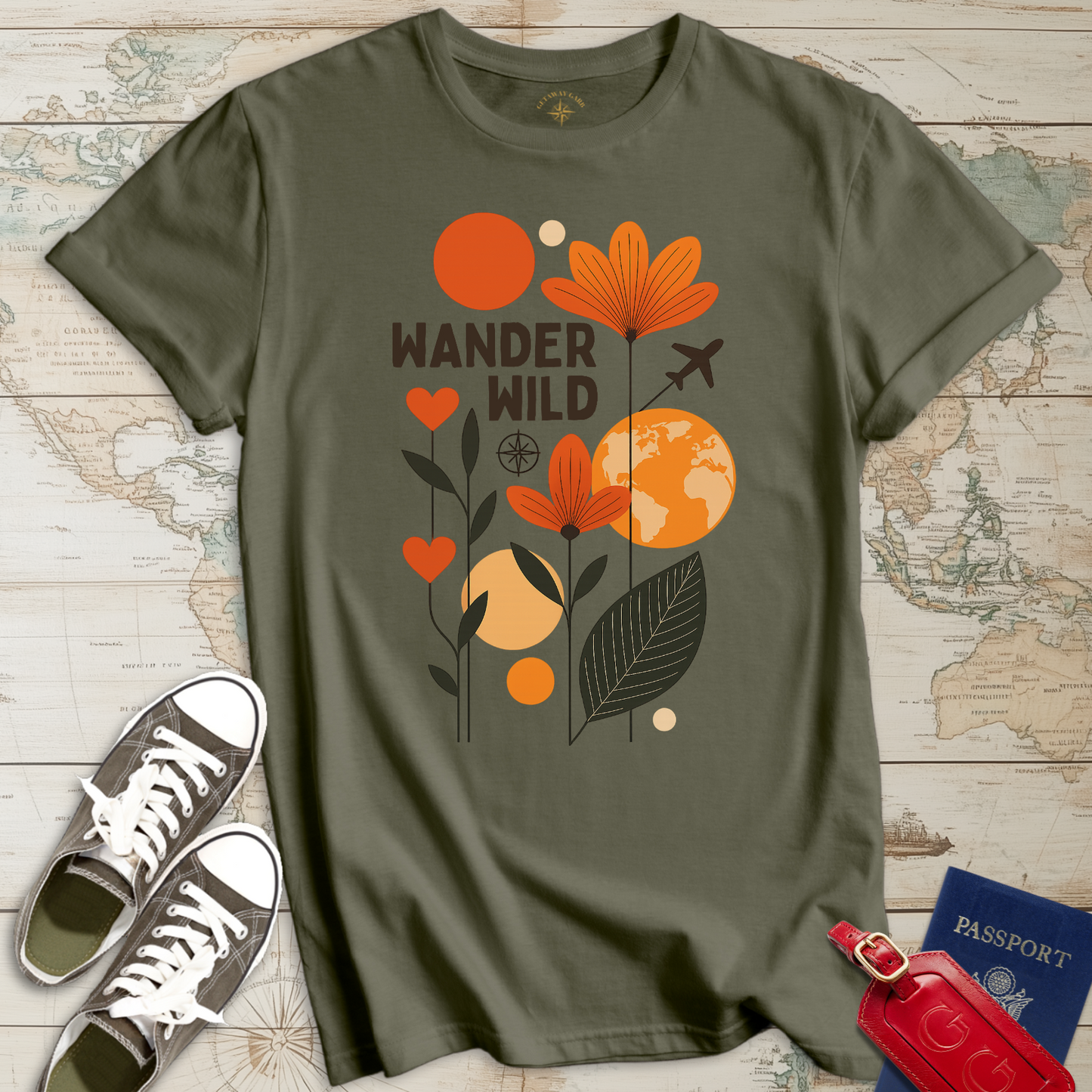 Wander Wild Boho Flowers T-Shirt