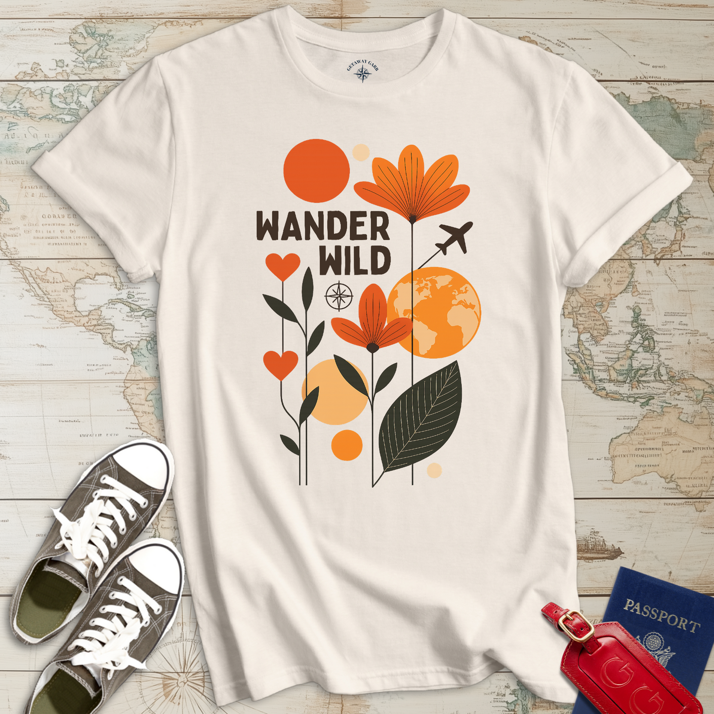 Wander Wild Boho Flowers T-Shirt