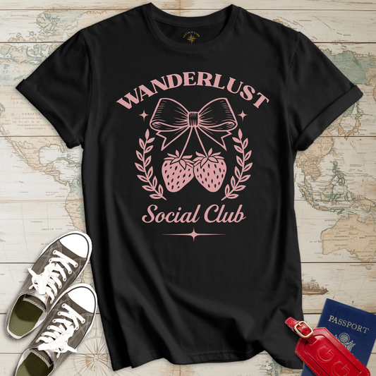 Wanderlust Strawberry Social Club T-Shirt