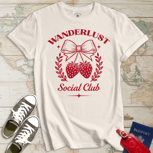 Wanderlust Strawberry Social Club T-Shirt