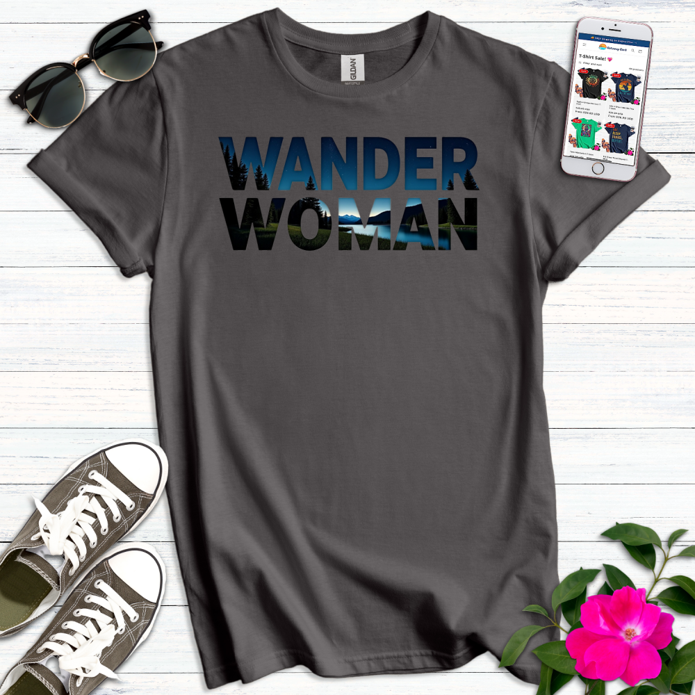 Wander Woman Scenic Typography T-Shirt