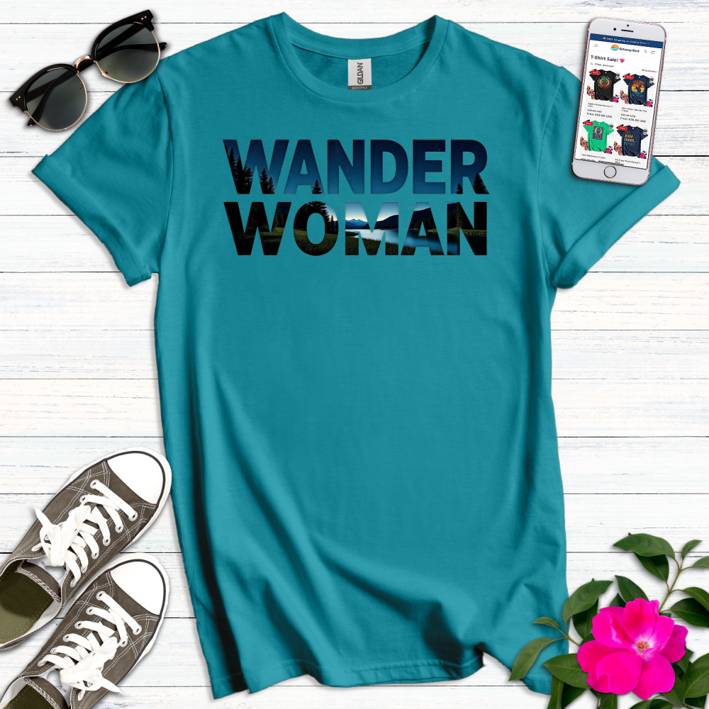 Wander Woman Scenic Typography T-Shirt