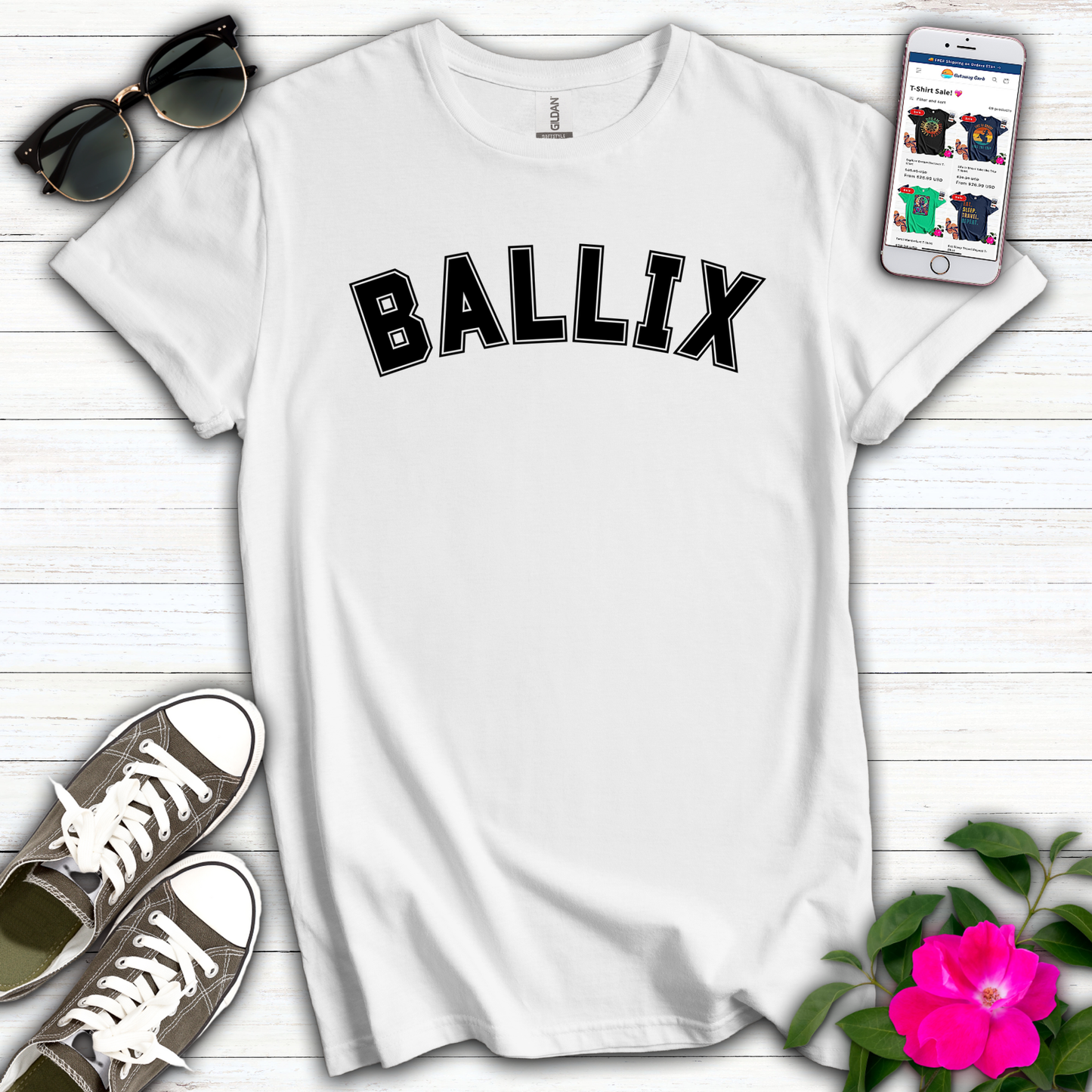 Funny Ballix Varsity T-Shirt