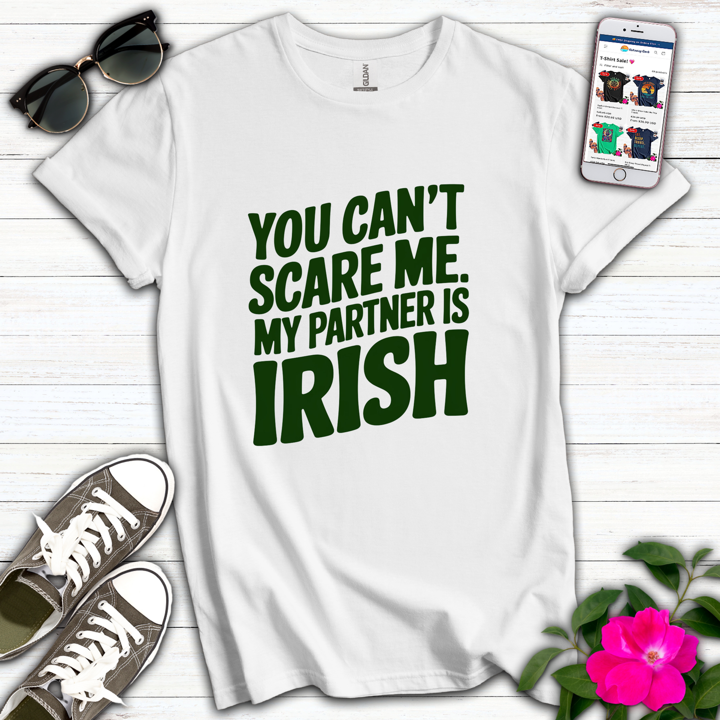 Can't Scare Partner Irish T-Shirt