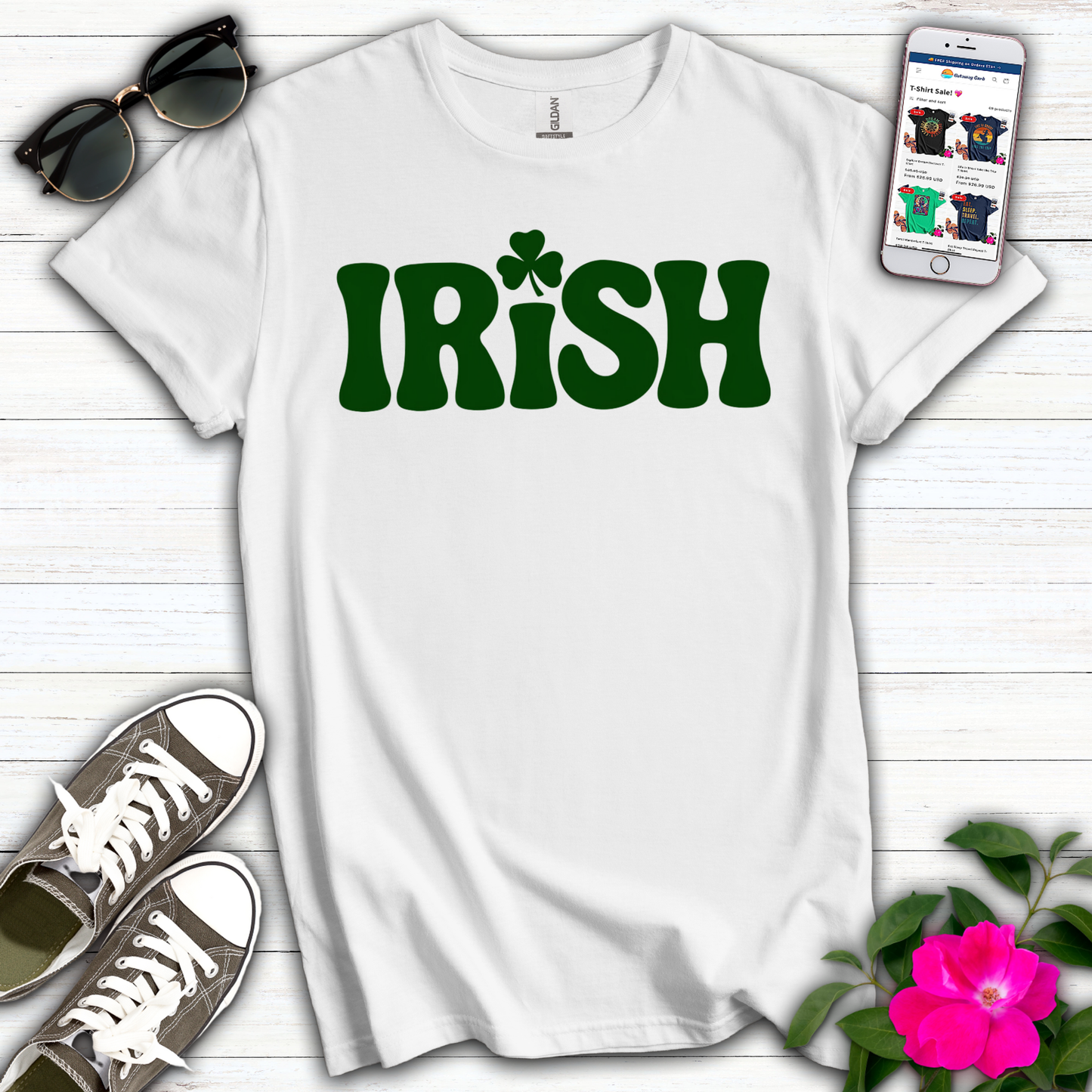 Cute Irish Green Letter T-Shirt