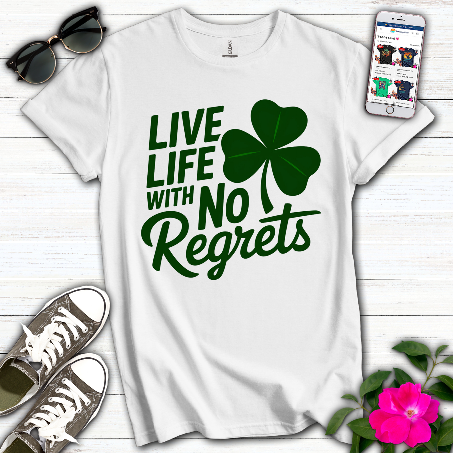 Live Life No Regrets T-Shirt