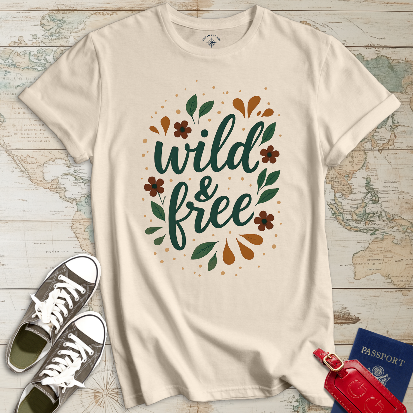 Wild & Free Earth Tones T-Shirt