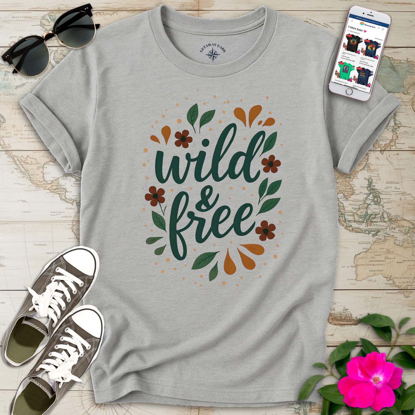 Wild & Free Earth Tones T-Shirt
