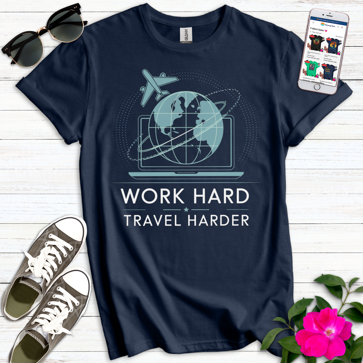 Work Hard Travel Harder T-Shirt